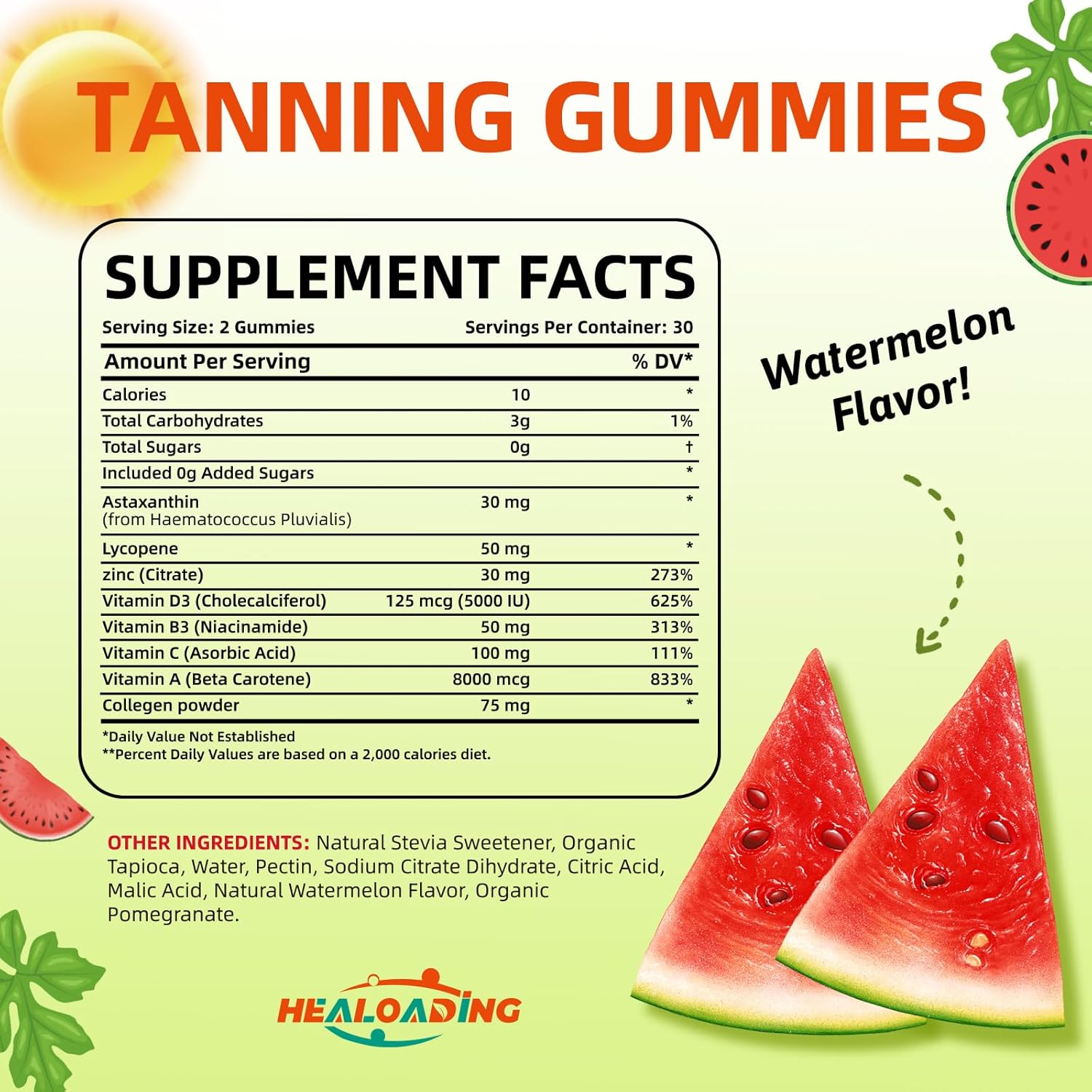 Healoading Tanning Accelerator Gummies
